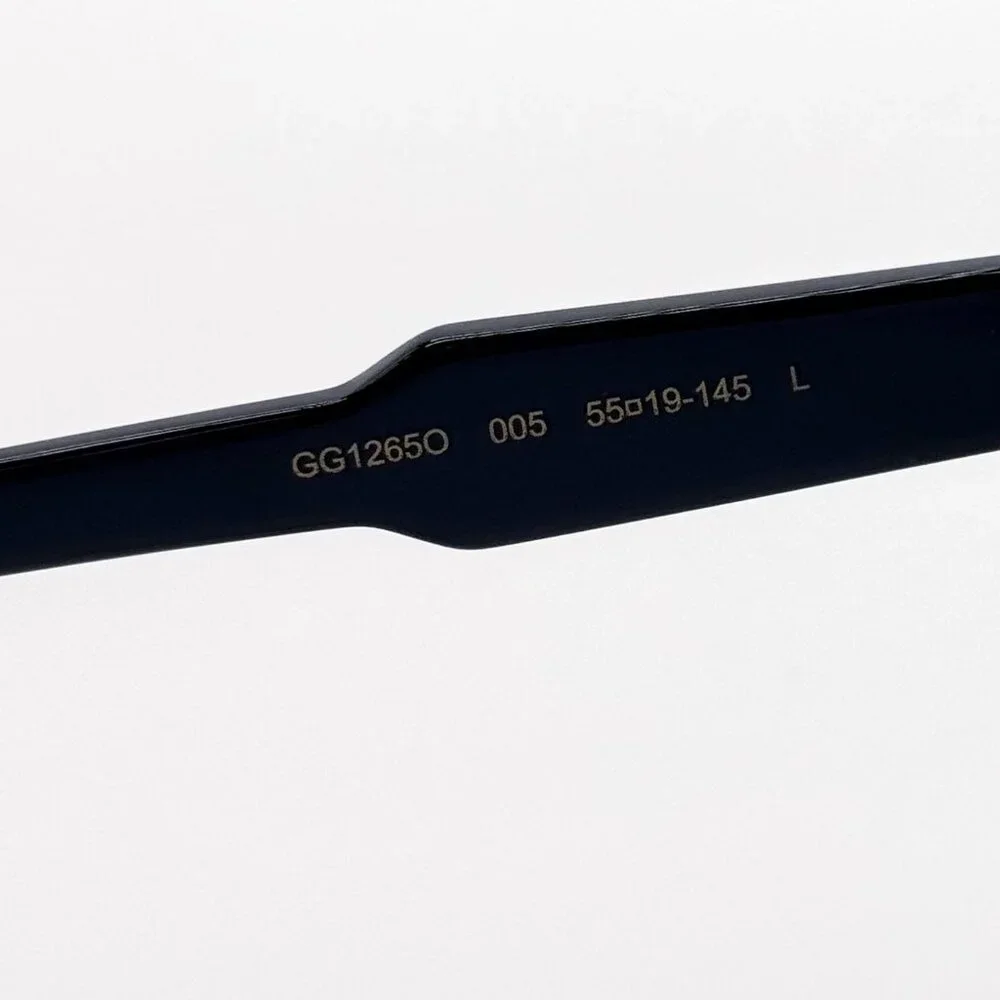 NEW GUCCI GG1265O 005 EYEGLASSES MEN BLUE EYEWEAR